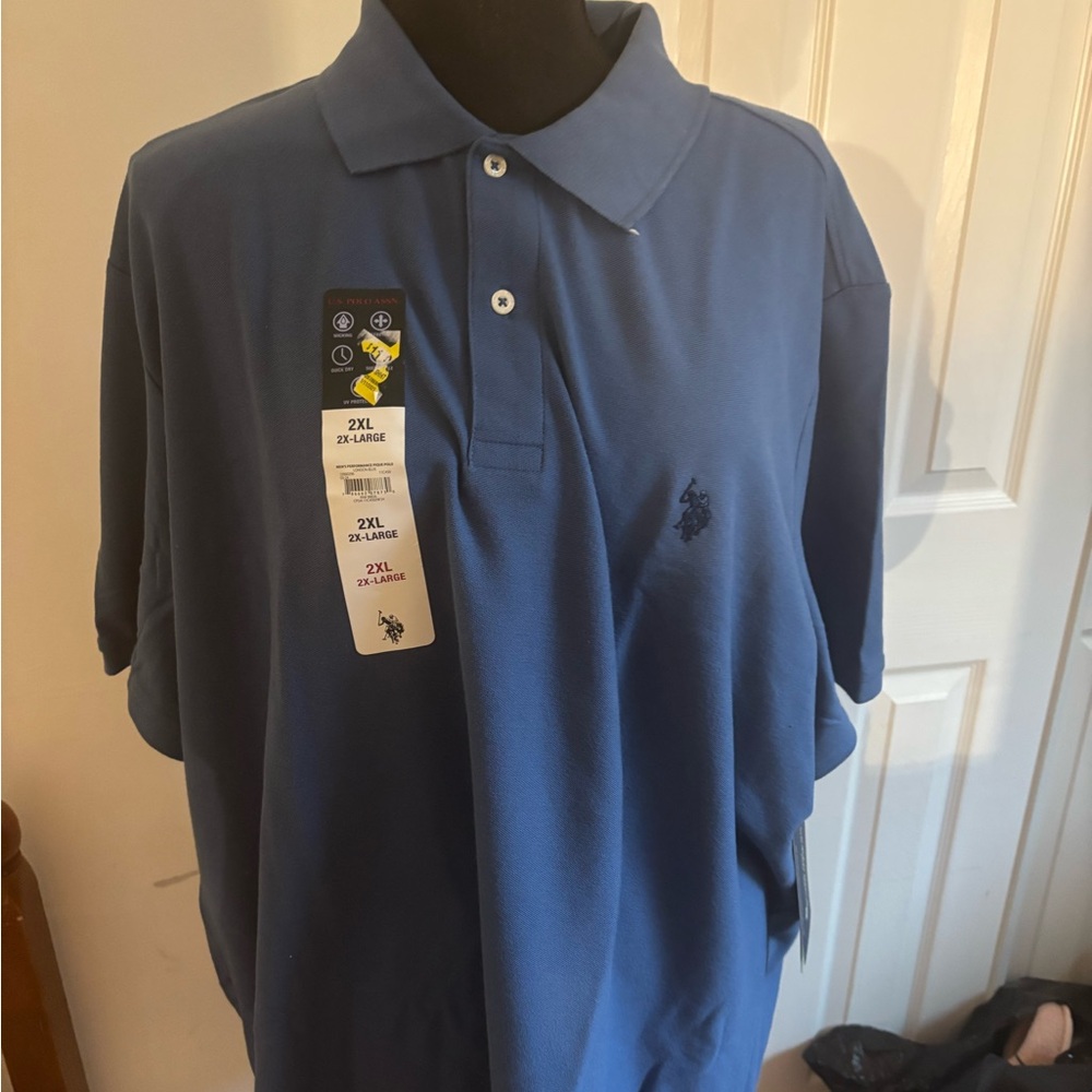 US Polo Association Men's Blue Polo Shirt